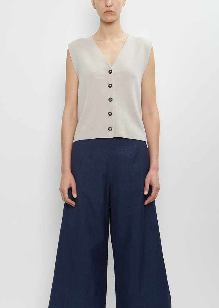 Wool Ribbed Waistcoat