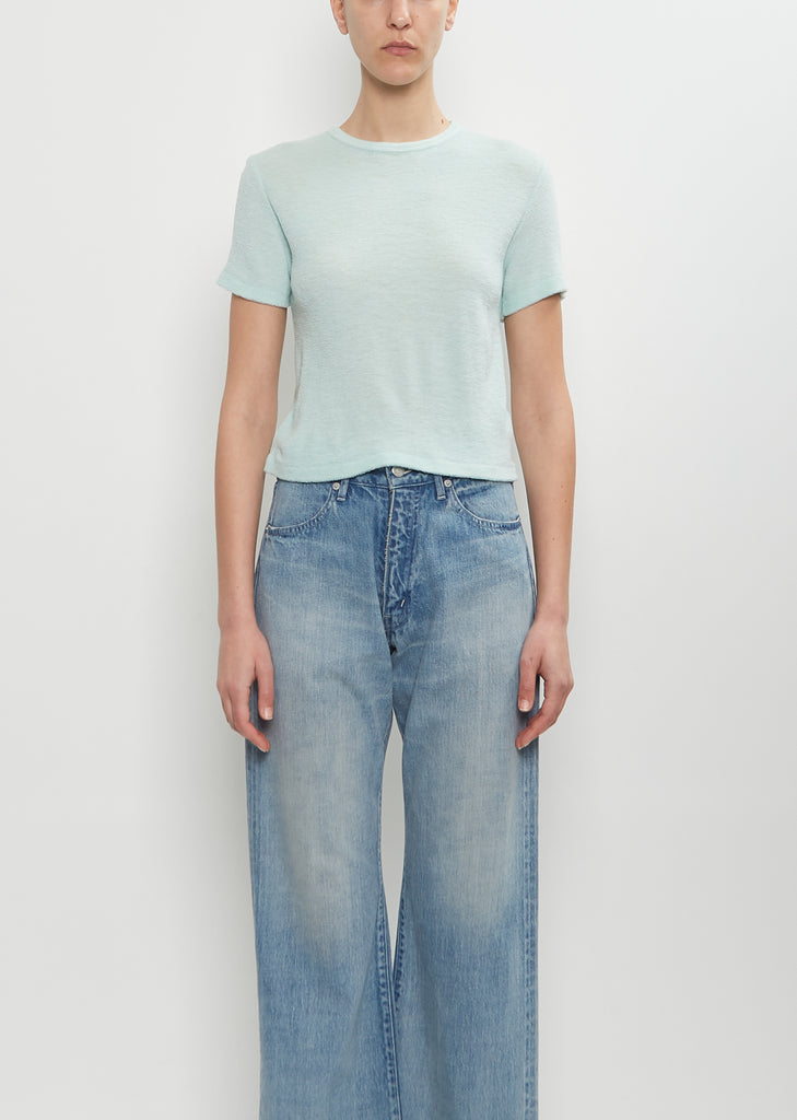 Washable Wool Pile Tee — Light Aqua