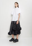 Cotton Puffed Short Sleeve Blouse