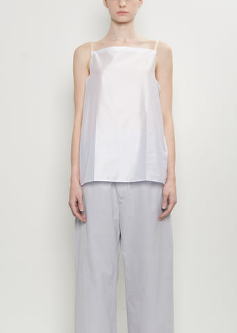 Pressed Silk Vest Top — White