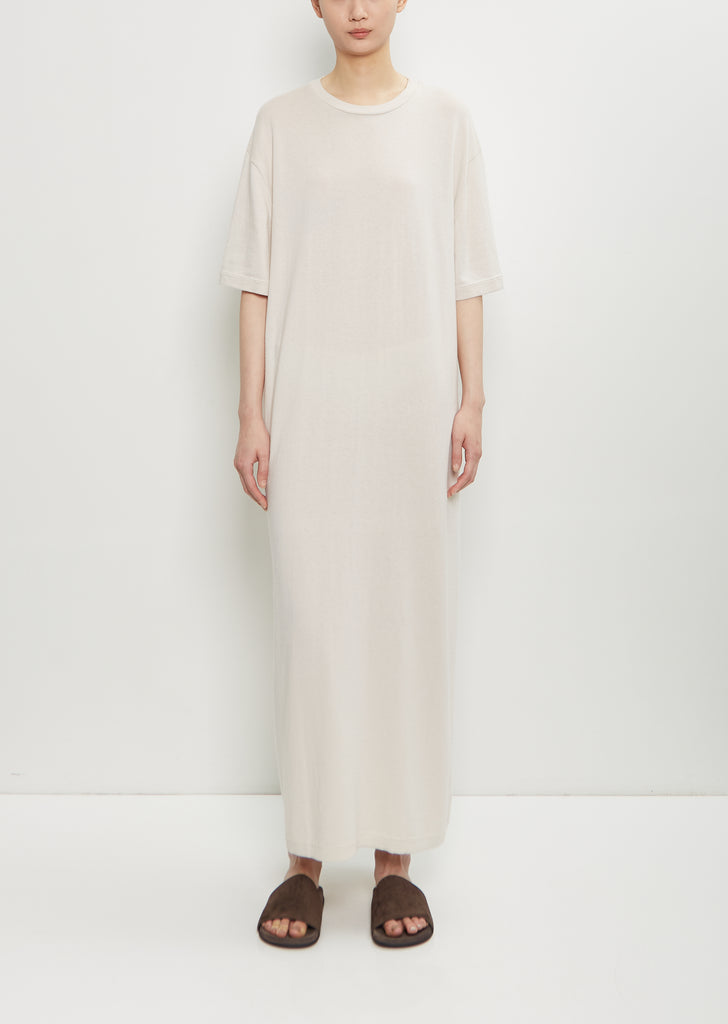 n°321 Kris Cotton Cashmere Dress — Chalk
