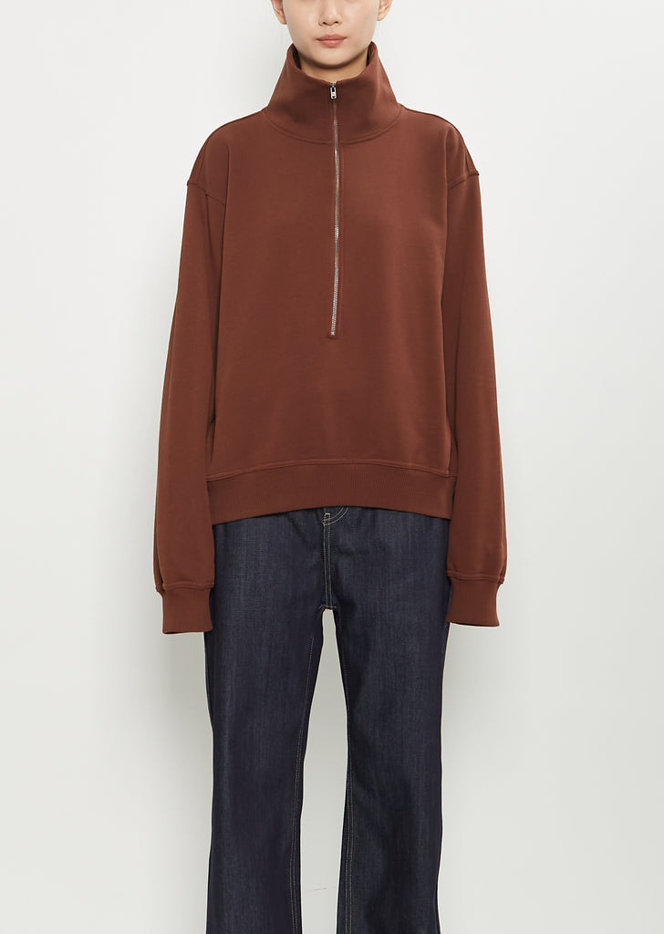 Tintoretto Cotton Sweatshirt — Chestnut