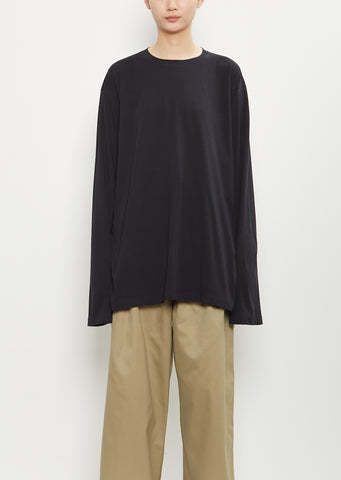 Toledo Cotton Long Sleeve T-Shirt — Black
